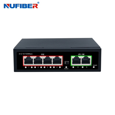 El OEM 4 8 16 24 Ethernet portuarias POE de la red del CCTV del gigabit cambia 48V 10/100/el 1000M