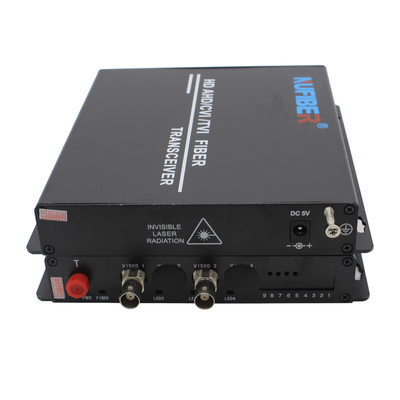 1080P convertidor video 2Ch 2MP Simplex SM 1310/1550nm FC de la fibra HD AHD/TVI/CVI