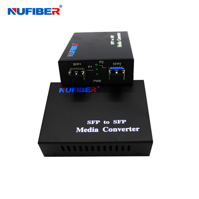 Convertidor de medios de fibra de un solo modo a multimodo de 1310nm a 850nm SFP a convertidor de medios de SFP