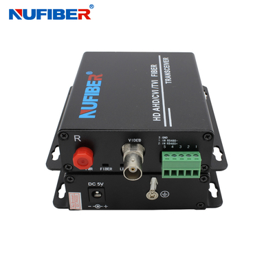 Convertidor de vídeo de fibra digital de 2MP 1CH 1080P Video RS485 de datos de fibra única de modo único FC Transmisor de vídeo receptor
