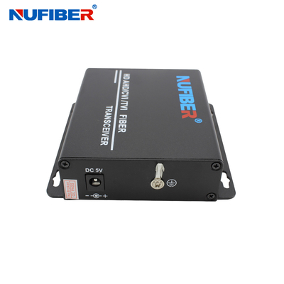 Convertidor de vídeo de fibra digital 1080P 1 canal de vídeo con datos RS485 Fibra única de modo único 1310nm/1550nm FC conector