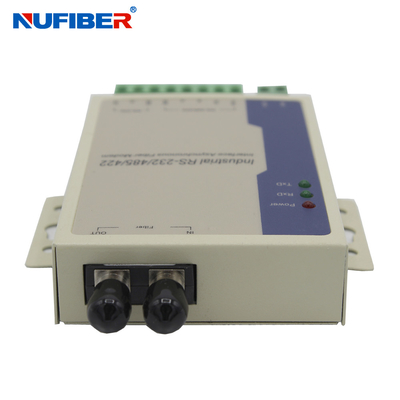 Modem de fibra RS485/422/232 para el convertidor de fibra Din Rail Mount RS485 a través del extensor de fibra ST DC9-36V