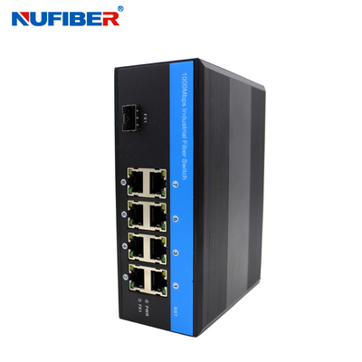 Interruptor manejado industrial de Gigabit Ethernet con 8 UTP 1 puerto de SFP
