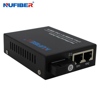 10 100M Ethernet Fiber Switch 2 UTP 1 puerto del SC 3 años de garantía