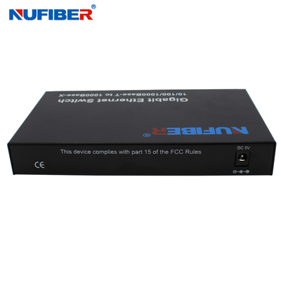 Función auto de la negociación de la fibra del SM del interruptor de cuatro orificios dual de Ethernet