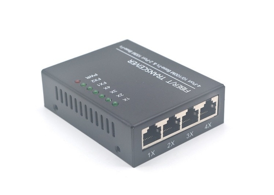 Interruptor unimodal Tx de Ethernet de la fibra a Fx con el adaptador de la alimentación externa