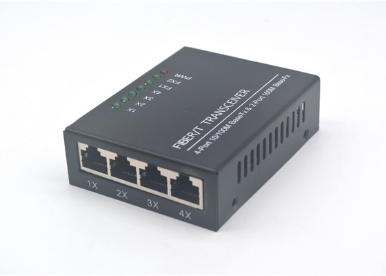 Interruptor unimodal Tx de Ethernet de la fibra a Fx con el adaptador de la alimentación externa