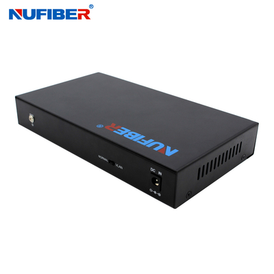 Convertidor de la fibra del ancho de banda 1.8Gbps Poe del interruptor del POE de los puertos de NuFiber 9 medios