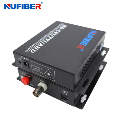 Convertidor audio de la fibra de 1RS485 1BNC, transmisor video óptico y receptor