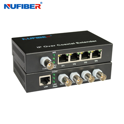 4 aislamiento del superior del suplemento 2km del coaxil de Ethernet RJ45 del puerto 1 de BNC