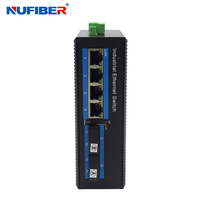 Convertidor de los medios de la fibra del puerto del interruptor 4 de la fibra de Ethernet del solo modo 1310nm