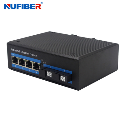 Convertidor de los medios de la fibra del puerto del interruptor 4 de la fibra de Ethernet del solo modo 1310nm