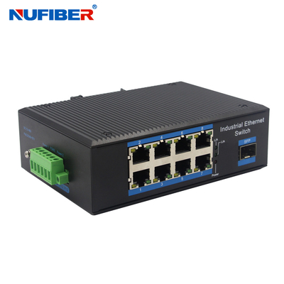 Interruptor Unmanaged portuario de Ethernet del convertidor RJ45 8 de la fibra del ODM del OEM medios