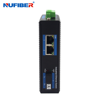 Interruptor portuario de Ethernet del Poe del convertidor 2 de NuFiber 1310nm 100base Fx medios