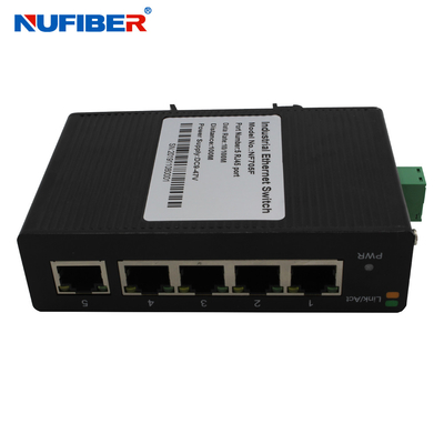 10 interruptor industrial 24V de Ethernet de la red del puerto del 100M 5 UTP