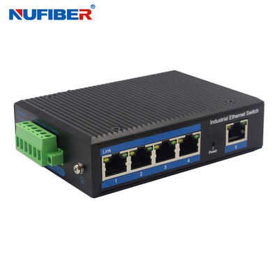 Interruptor portuario IP40 de la red de Ethernet de UTP RJ45 del carril 5 del dinar para la cámara IP del CCTV
