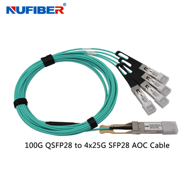 QSF28 A 4SFP28 AOC los 7M Active Optical Cable compatible con Cisco HP Huawei