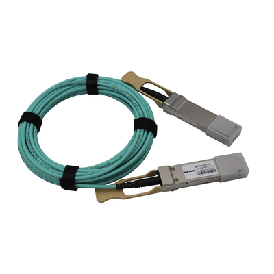 Cable de cobre activo óptico 100G QSFP28 de AOC a QSFP28 4x25Gbps