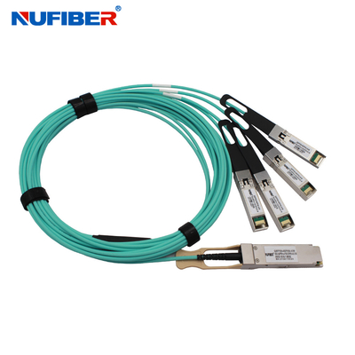 100G QSFP28 al cable óptico activo el 1m los 2m 3M los 5m de 4x25G SFP28 AOC los 7m