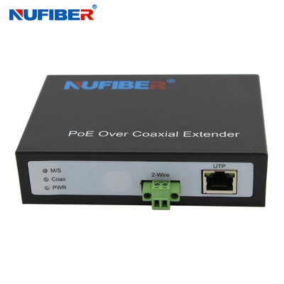 10 / Ethernet de 100Mbps POE sobre el IP del convertidor del par trenzado suplemento 52V de más de 2 alambres