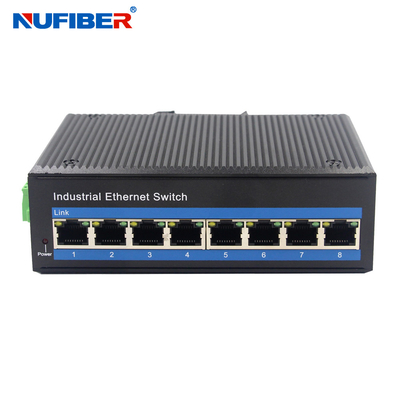 Conmutador POE industrial no administrado de 8 puertos de 100 m Ethernet UTP 1000 Mbps