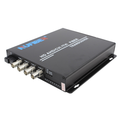 fibra SM 1310/1550nm FC del canal video del convertidor 4 de la fibra 1080P sola para el CCTV