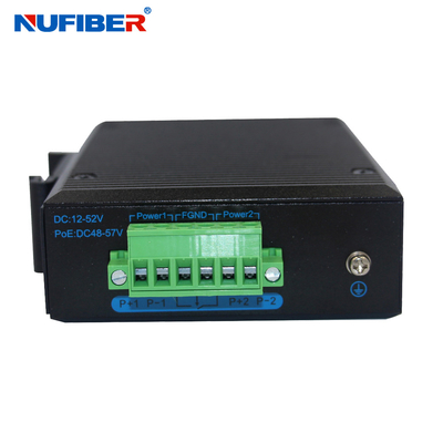 Interruptor 2 1000M a 8 10/100/1000M Industrial Unmanaged de Ethernet de SFP del gigabit de IP40 10Port