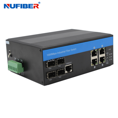 Interruptor industrial manejado portuario IP44 4 con 4 Sfp 4 kilovoltios de protección contra sobrecargas de Ethernet