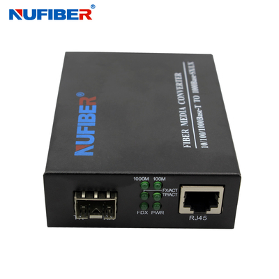 Convertidor TX RJ45 de la fibra del Sfp medios a FX SFP IEEE 802,3 obediente