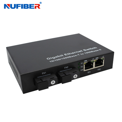 La FCC certificó el 1000M Fiber Ethernet Switch con 2 el puerto de la fibra Rj45 2