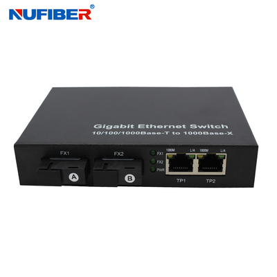 La FCC certificó el 1000M Fiber Ethernet Switch con 2 el puerto de la fibra Rj45 2