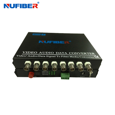 Modo fibra video del convertidor 4BNC 1RS485 de la fibra del ODM del OEM solo de la sola