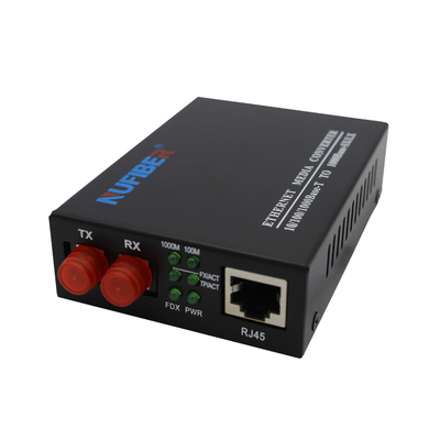 Convertidor de Gigabit Ethernet 10 100 convertidor con varios modos de funcionamiento de 1000Base TX FX del medios medios