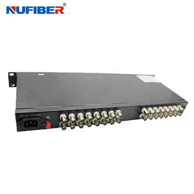 Convertidor de la fibra audia/video de los datos de 32BNC RS485 medios