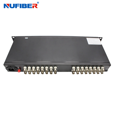 Convertidor de la fibra audia/video de los datos de 32BNC RS485 medios