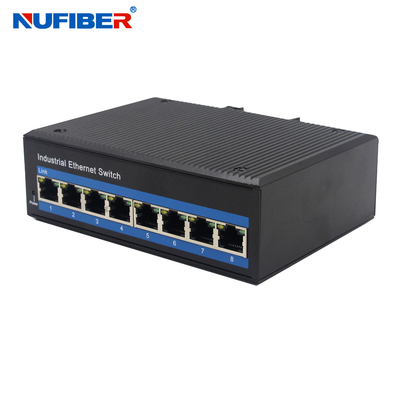el 1000M 8 grado industrial portuario de la protección del interruptor IP40 de Ethernet