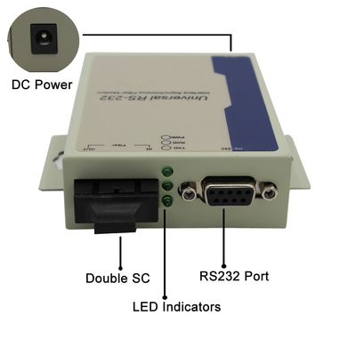 SC RS232 del duplex 1310nm los 20KM del solo modo al convertidor de la fibra
