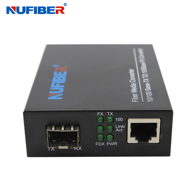 IEEE 802,3 10/100M obedientes RJ45 convertidor de la fibra de SFP al medios