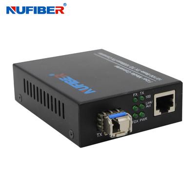 IEEE 802,3 10/100M obedientes RJ45 convertidor de la fibra de SFP al medios