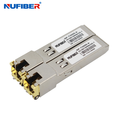 módulo del cobre 1.25GB/S RJ45 del 100m Gigabit Ethernet