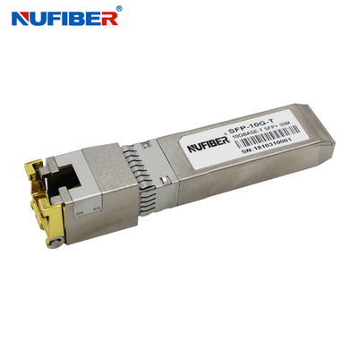 transmisor-receptor de SFP del cobre del puerto Ethernet de los 30m RJ45 10G UTP