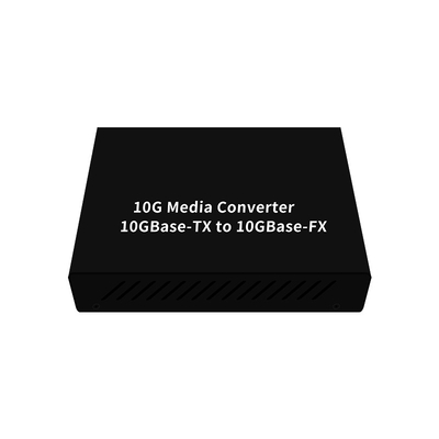 10G SFP+ al marco enorme de la ayuda del convertidor de los medios ópticos RJ45